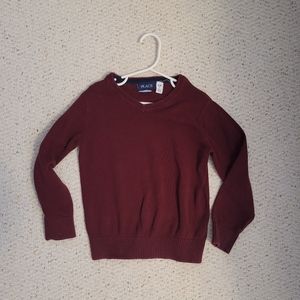 Boys burgandy sweater size 4t